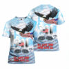Jesus Eagle Patriot American Flag T Shirt All Over Print For Men & Women TH1256