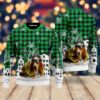Basset Hound Costume Firefighter In Christmas City Pattern Ugly Christmas Sweater | For Men & Women | UH2175-Gerbera Prints.