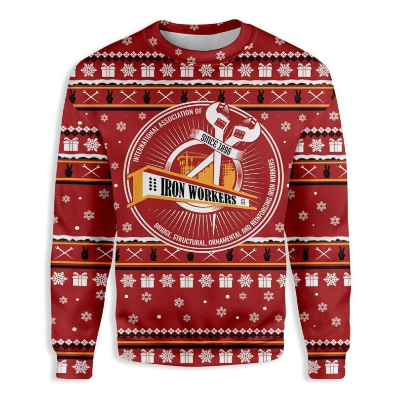Ironworker Christmas Gift Ugly Christmas Sweater | For Men & Women | Adult | US5406
