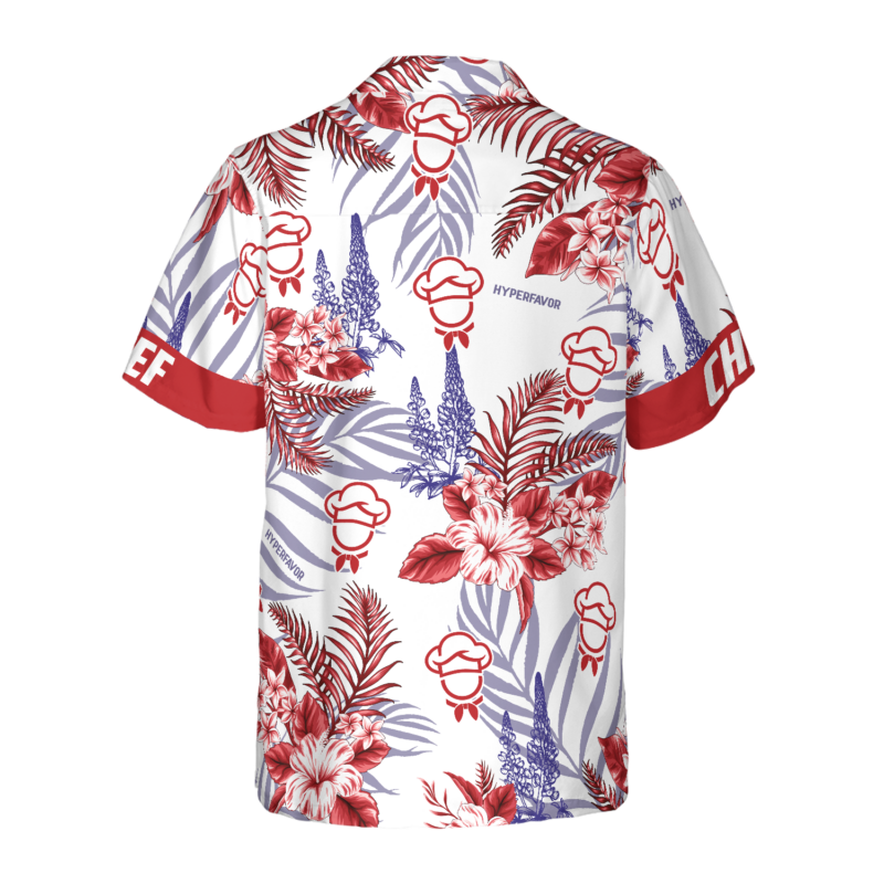 Orange printsProud Chef Bluebonnet Hawaiian Shirt