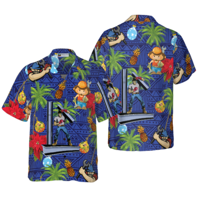 OrangePrints.com -Ironworker Proud Hawaiian Shirt