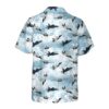 Orange prints back of Sky Aircraft Hawaiian Shirt, Airplane Aloha Shirt, Aviation Shirt For Men