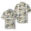 OrangePrints.com -Army Aviation Aircraft Tropical Pattern Hawaiian Shirt, Tropical Aviation Shirt For Men
