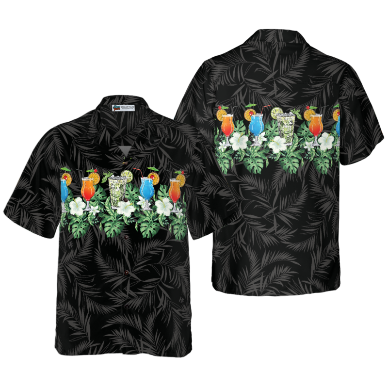 OrangePrints.com -Tropical Aloha Bartender Shirt For Men Hawaiian Shirt