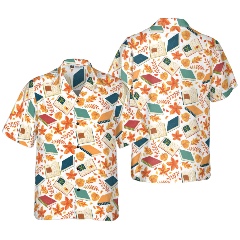 OrangePrints.com -Autumn Is Time To Back To School Teacher Hawaiian Shirt, Teacher Shirt for Men And Women, Best Gift For Teachers