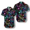 OrangePrints.com -Glowing Space With Rainbow Star Hawaiian Shirt