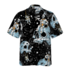 Orange prints model Lonely Skull Planet Outta Space Hawaiian Shirt