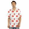 OrangePrints.com -Nurse White And Red Print Pattern Men's Hawaiian Shirt