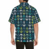 Anchor Pattern Print Design 03 Men's Hawaiian Shirt