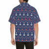 Anchor Pattern Print Design 07 Men's Hawaiian Shirt