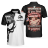 OrangePrints.com -Boilermaker Proud Black And White Short Sleeve Skull Polo Shirt, Best Boilermaker Shirt For Men