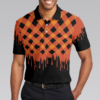 Orange prints model Trick Or Teach Halloween Polo Shirt For Men, Best Halloween Gift For Teachers