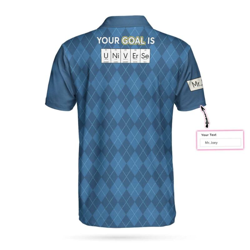 OrangePrints.com -Your Goal Is Universe Custom Polo Shirt, Personalized Chemistry Shirt For Men