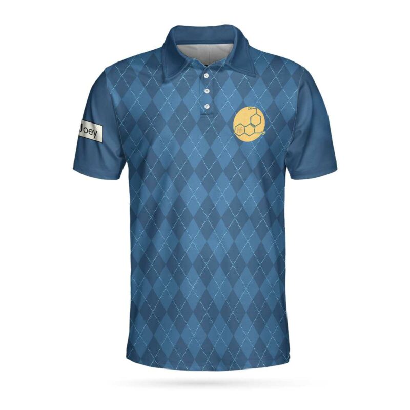 Orange prints model Your Goal Is Universe Custom Polo Shirt, Personalized Chemistry Shirt For Men