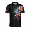Orange prints front of Civil Engineer My Craft Allows Me To Design Anything Skull Polo Shirt, American Flag Polo Shirt, Engineer Shirt For Men
