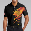 Orange prints model Firefighter My Craft Allows Me To Save Anything Polo Shirt, Skull Firefighter Shirt For Men