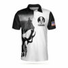 Orange prints front of Farmer Proud Skull Polo Shirt, American Flag If You Think You Can Do My Job Farmer Shirt For Men