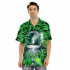 OrangePrints.com -Astronaut And Alien Sci Fi Print Men's Hawaiian Shirt
