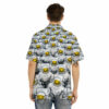 Orange prints Astronauts Group Print Men's Hawaiian Shirt