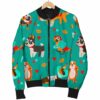 OrangePrints.com -Veterianary Animal Pattern Print Men's Bomber Jacket