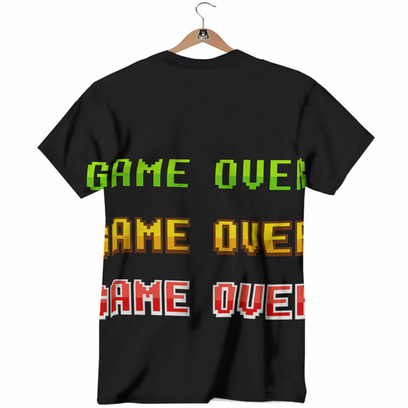 Orange prints Game Over 8-Bit Print T-Shirt