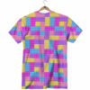 Orange prints Video Game Colorful Block Puzzle Print T-Shirt