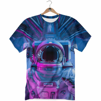 OrangePrints.com -Astronaut Futuristic Print T-Shirt