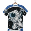 Orange prints Astronaut In The Space Print T-Shirt
