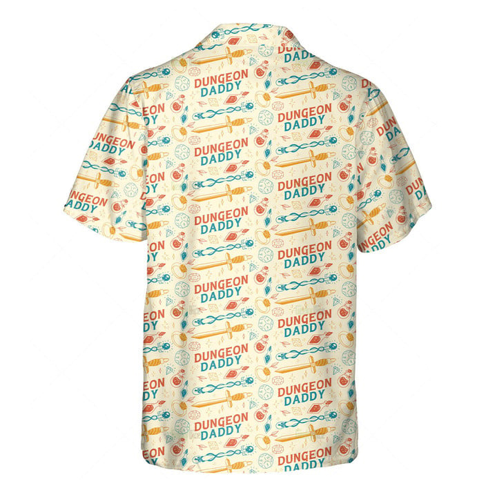 Orange prints DnD Hawaiian Shirt – Dungeon Daddy-SP12042302DS02