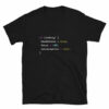 Orange prints Coding With Headphones JavaScript T-Shirt - Nerd Shirt - Coder Shirt