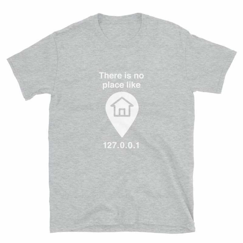 Orange prints No Place Like Home - Geek Coding T-shirt