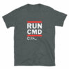 Orange prints Run CMD C - IT Shirt - Funny Coder Shirt - MS-Dos Shirt