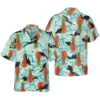 OrangePrints.com -Tropical Pineapple Ocean Scuba Diving Hawaiian Shirt
