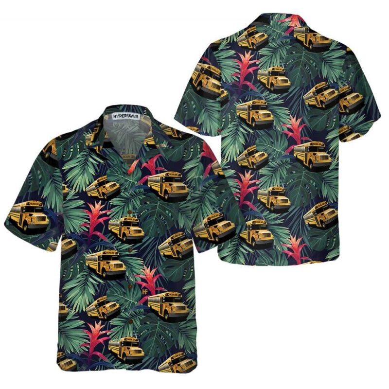 OrangePrints.com -Bus Driver Hawaiian Shirt, Bus Driver Shirt For Men, Bus Driver Gift Ideas