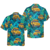 OrangePrints.com -Tropical Leaves School Bus Driver Hawaiian Shirt, Best Shirt For School Bus Drivers, Unique Gift For Bus Drivers