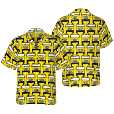 OrangePrints.com -Bus Driver School Bus Pattern Hawaiian Shirt